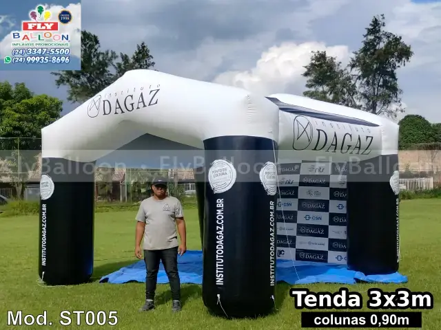 Estande inflável promocional para Instituto Dagaz