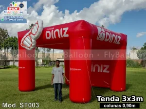stand inflável-promocional personalizado óticas diniz