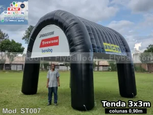 stand inflável promocional unicap pneus
